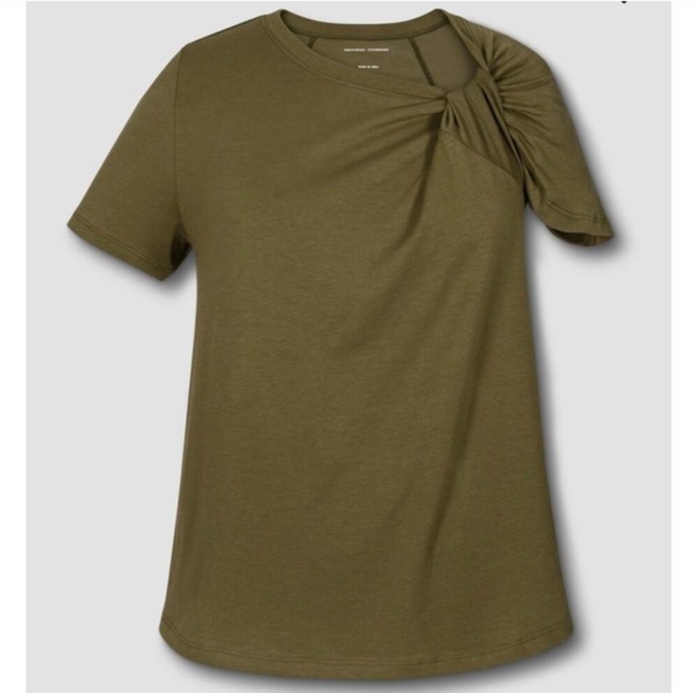 Universal Standard Dione Twist Tee 4XS 00 0 Green 2XS NWT Shirt Top Capsule